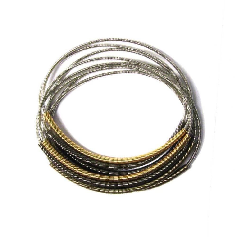 Tigerstars Handcrafted Tube Piano Wire Bracelet